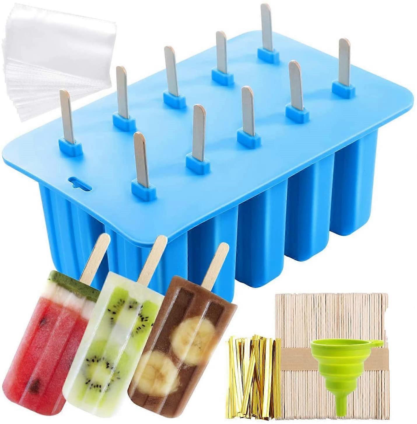 Upgraded Silicone Popsicle Makers Ergonomic Easy-release Multi-use