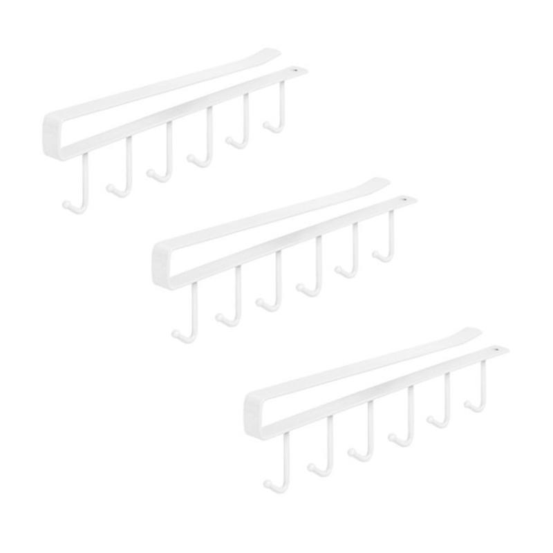 Multi-Function Under-Cabinet Mug Hanger Space-Saving Drilling-Free