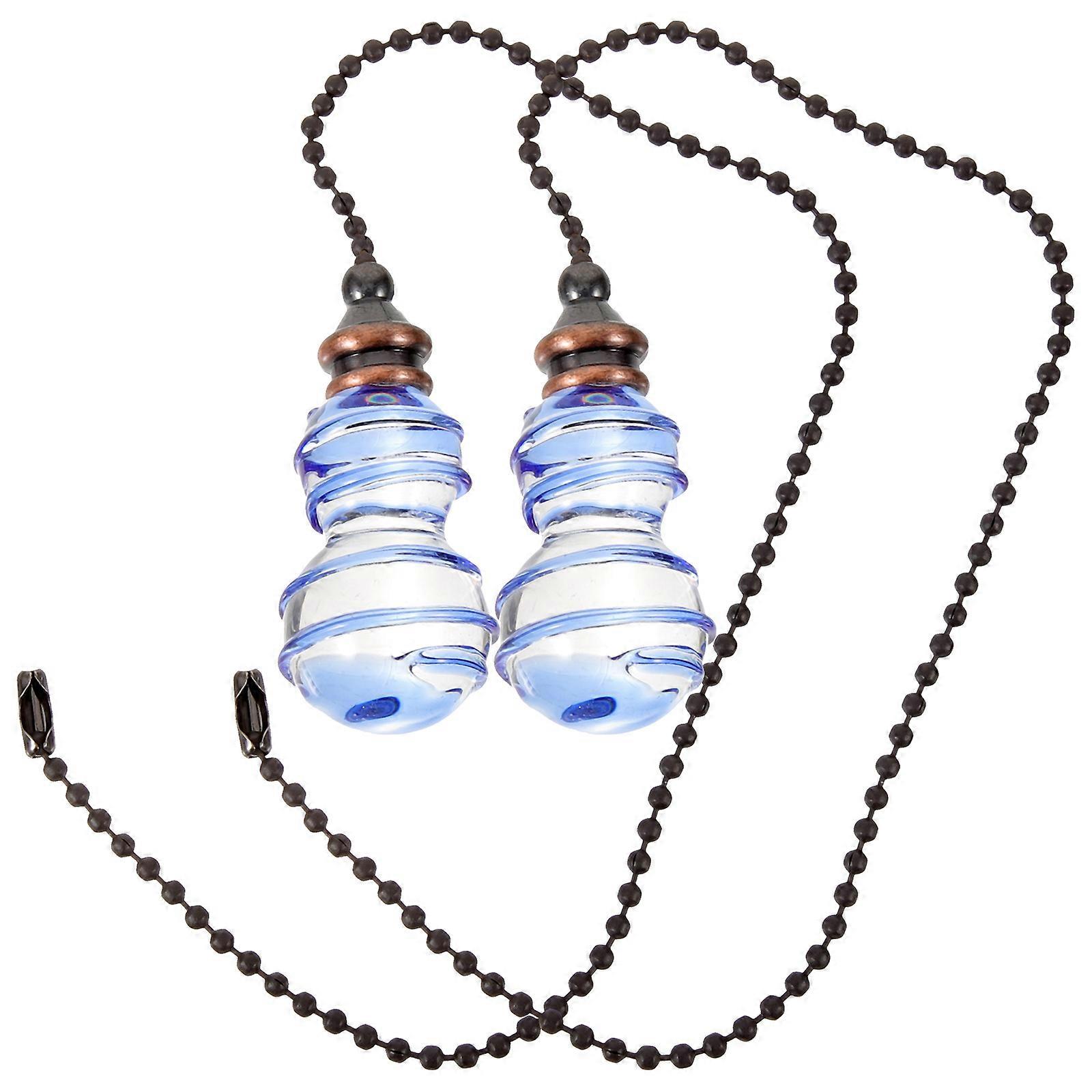 Blue Ceiling Fan Pull Chain Ornaments for Interior Decor 10Pcs