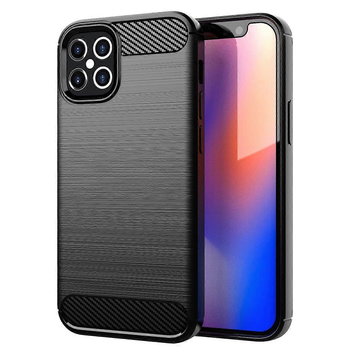 TPU case compatible with iPhone 12 Pro Max - Carbon look
