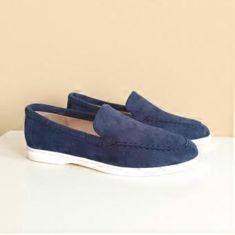 Klasyczne mokasyny męskie ze zamszu, buty casual, luksusowe, oddychające, slip-on, idealne do jazdy samochodem.