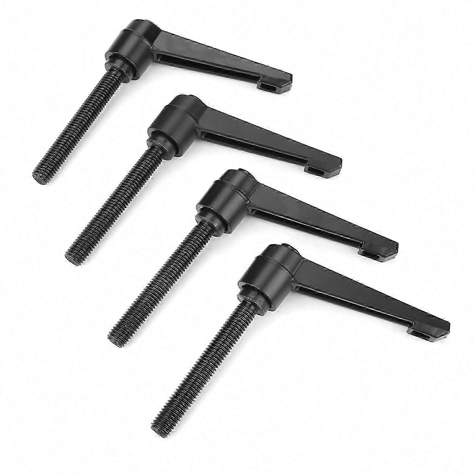 4PCS Metal Machine Knobs Adjustable Fixing Handle with M10 Male Thread 80mm compatible with Industrial Use