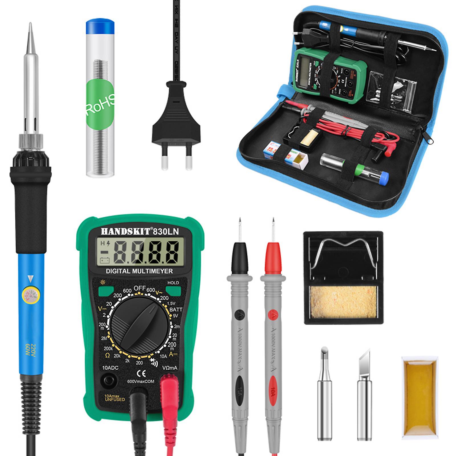 60w Digital 200-450 Temperature Adjustable Soldering Iron Kit