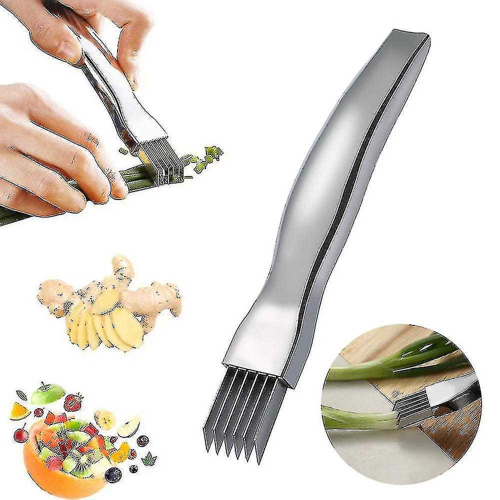 2pcs Stainless Steel Scallion Cutter