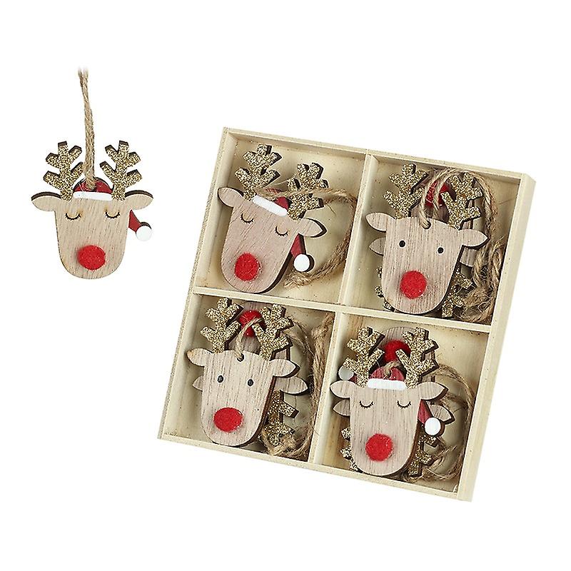 Heaven Sends Wooden Reindeer Christmas Decs