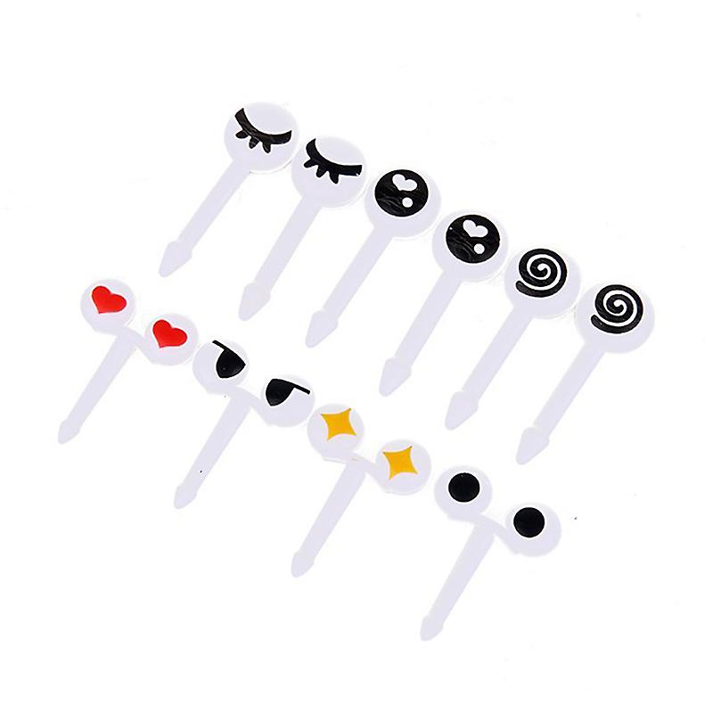 Fruit Fork Mini Cartoon Children Snack Cake Dessert Food Fruit Toothpick Fork