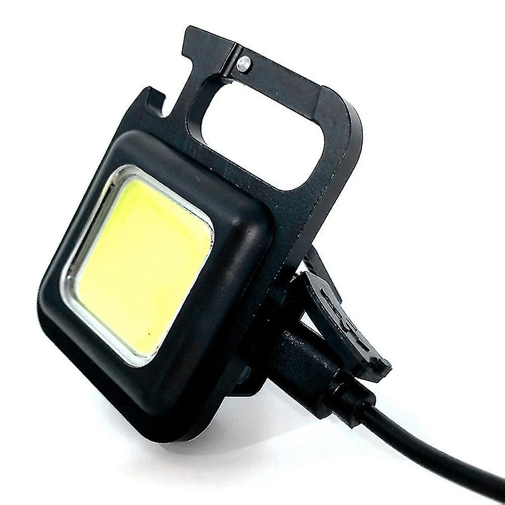 Alg Mini Led Flashlight Usb Rechargeable Led Light 4 Modes Keychain Light