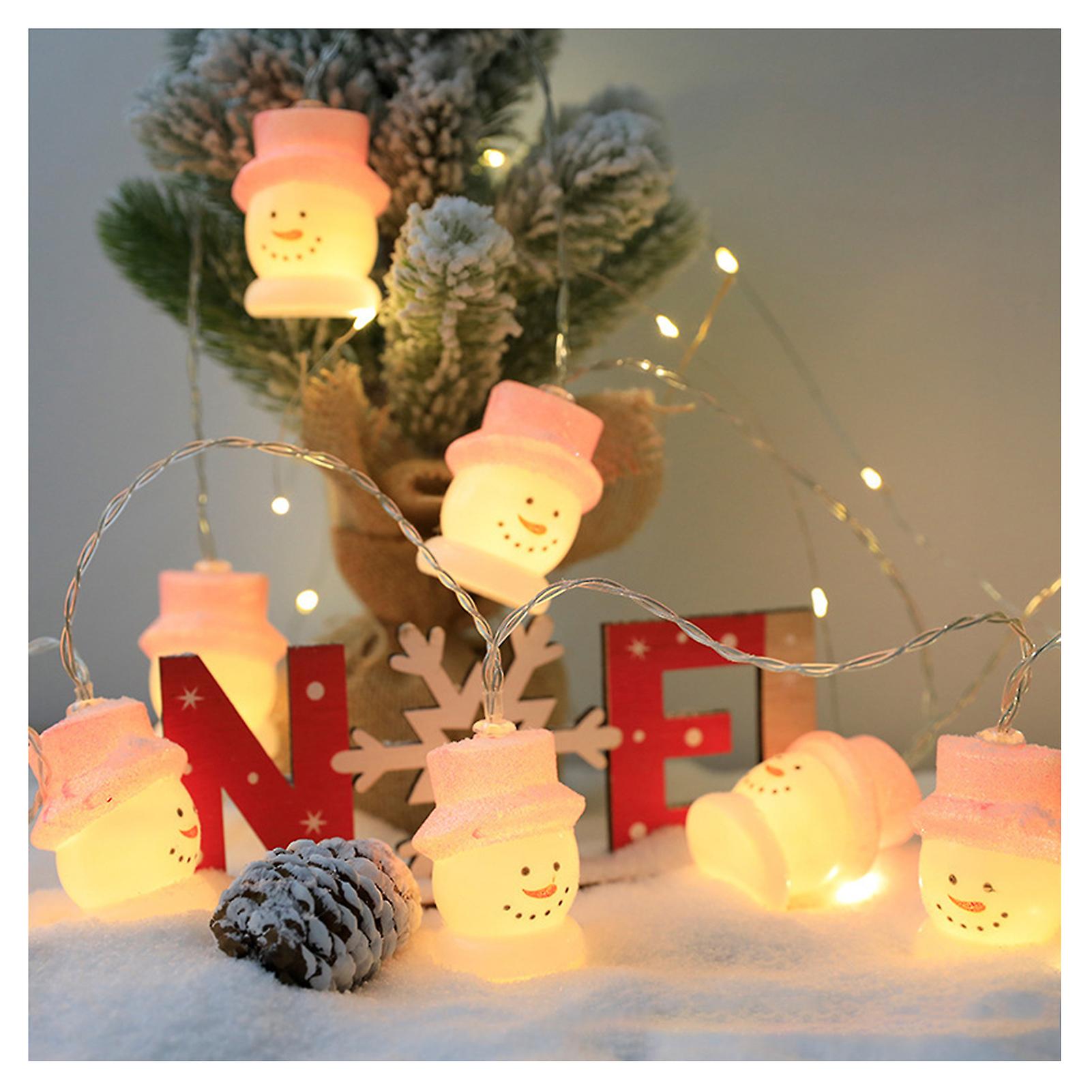 Noel Işıkları Seti Led Noel Ağacı / kardan adam / Noel Baba / palyaço Şekli Kolye Işıkları Işıklar