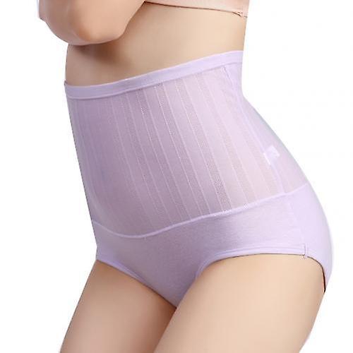 Tummy Control Briefs for Women,Lace Hollow High Waist Purple