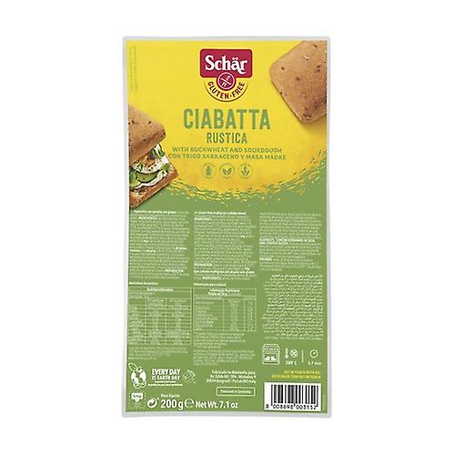 Gluten-free rustic ciabattine bread 200 g