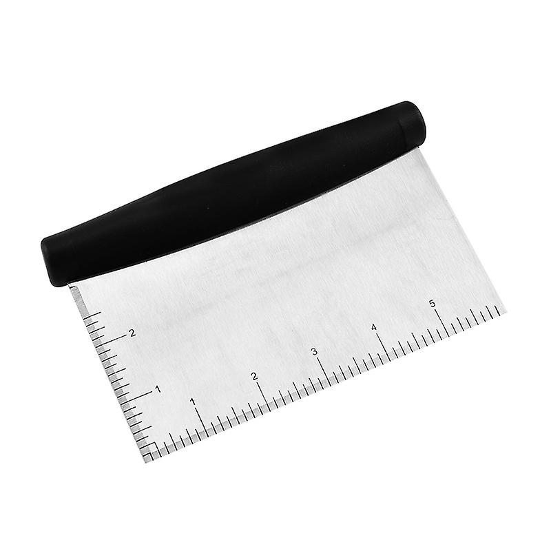 Stainless steel dough scraper