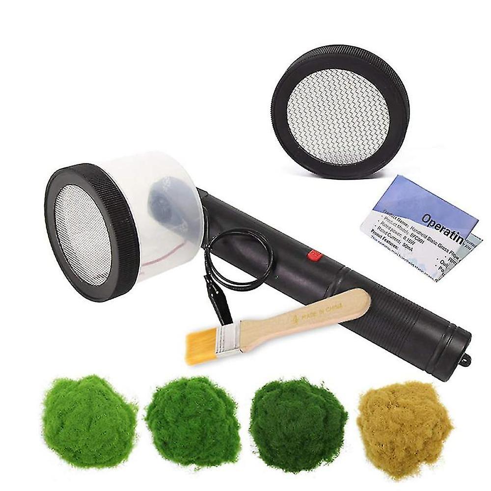 Flocking Kit Static Grass Applicator Abs Mini Flocking Machine With Antislip Handle For Diy Scenic