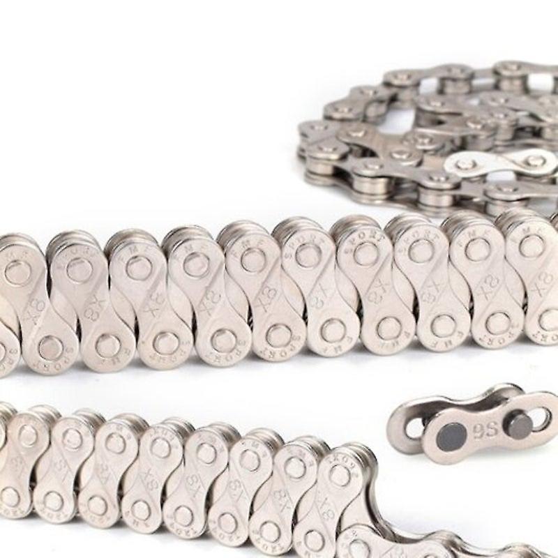 Road Bicycle Mountain Bike Chain Silver X8 Chains