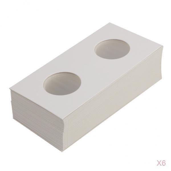 مجموعة أغطية حاملات العملات المعدنية من الورق المقوى مكونة من 300 قطعة بحجم 23 مم