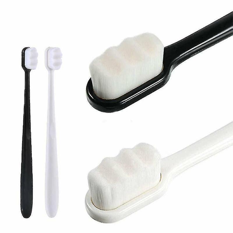 4pcs Ultra Fine Wave Micro-nano Toothbrush With 20000 Soft Floss Bristle Set For Travel cy