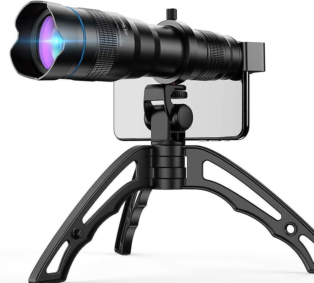 High Power 36X HD Telephoto Lens with Phone Tripod compatible with IPhone Samsung Pixel One Plus Huawei Lens Attachment