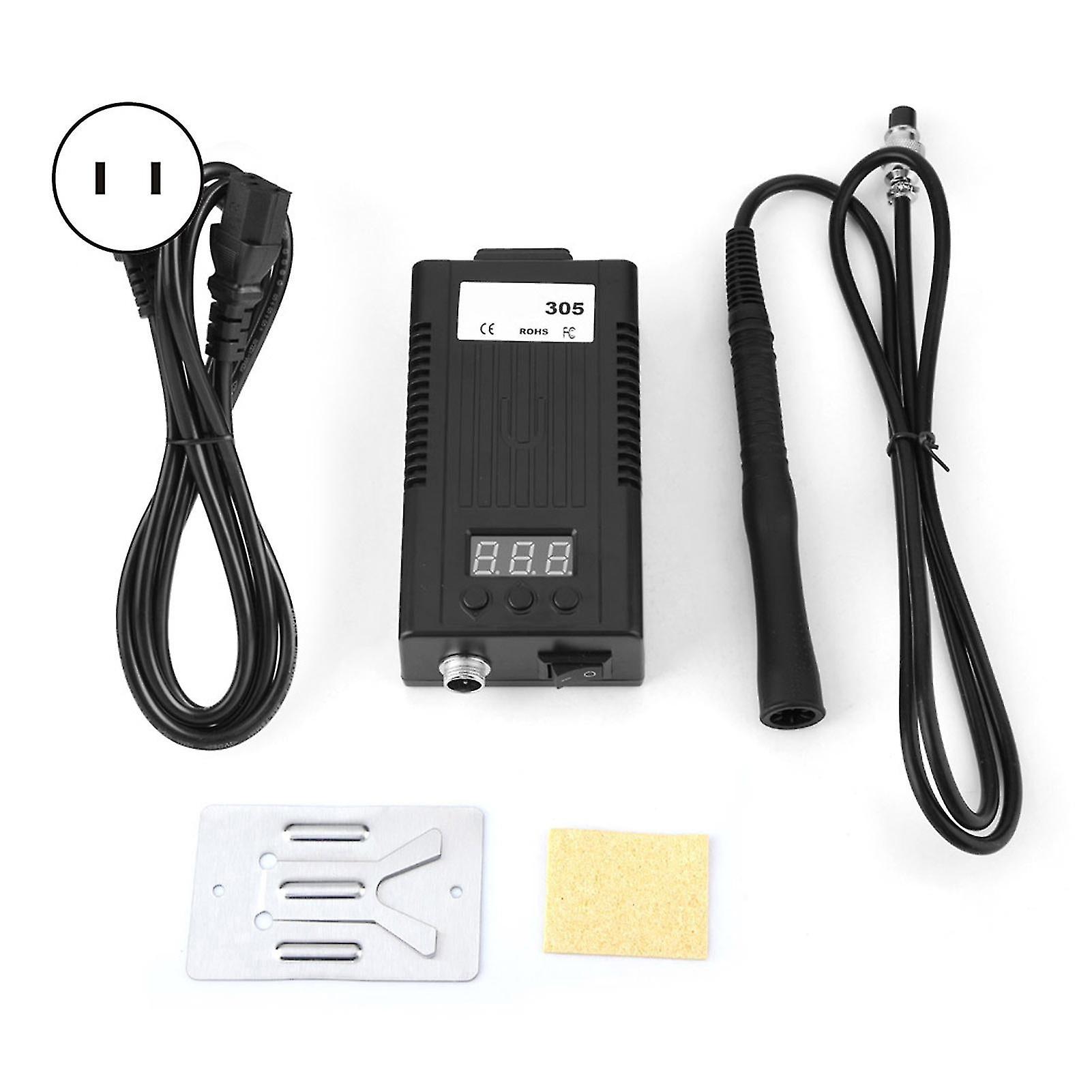 305 Portable Adjustable Temperature Digital Soldering Iron Station Us Plug 110v