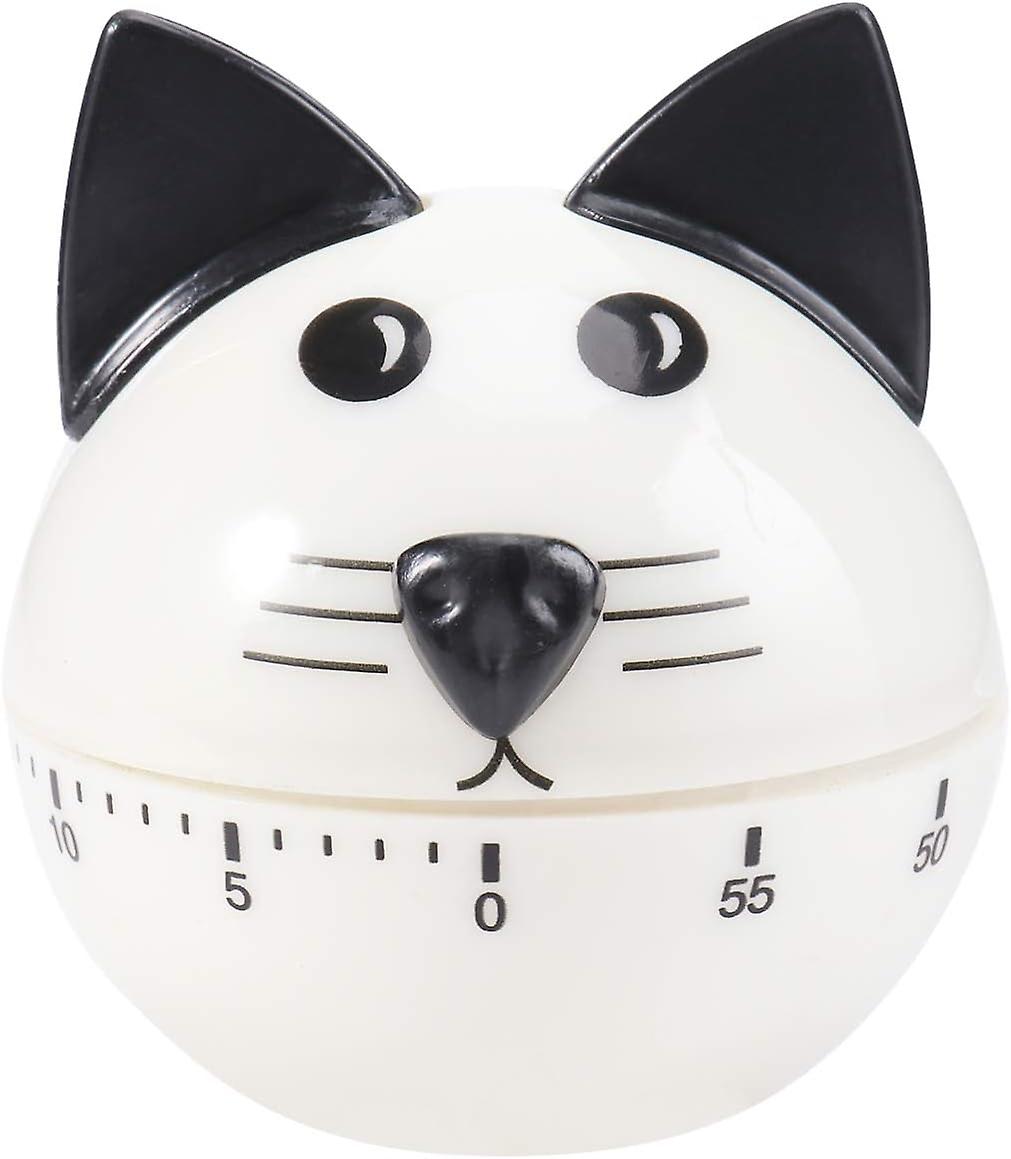 Cat Kitchen Timer 60 Minutes Mechanical 3D Visual Timer Animal Alarm Clock Timer Kitchen Timer for Classroom