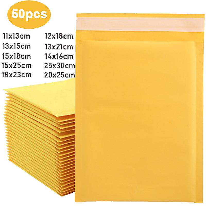 50pcs/lot Kraft Paper Bubble Envelopes Padded Mailers Shipping Envelop