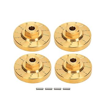 4pcs Rad Sechskant Nabe Adapter Counterw Bremsscheibe für 1/18 FMS Rc Car S, gelb