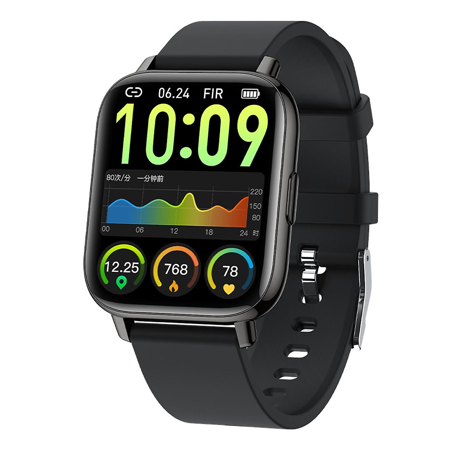 1.69" Touch Screen Smart Watch, Bluetooth Call, Heart Rate Monitor, 100+ Sports Modes, Waterproof