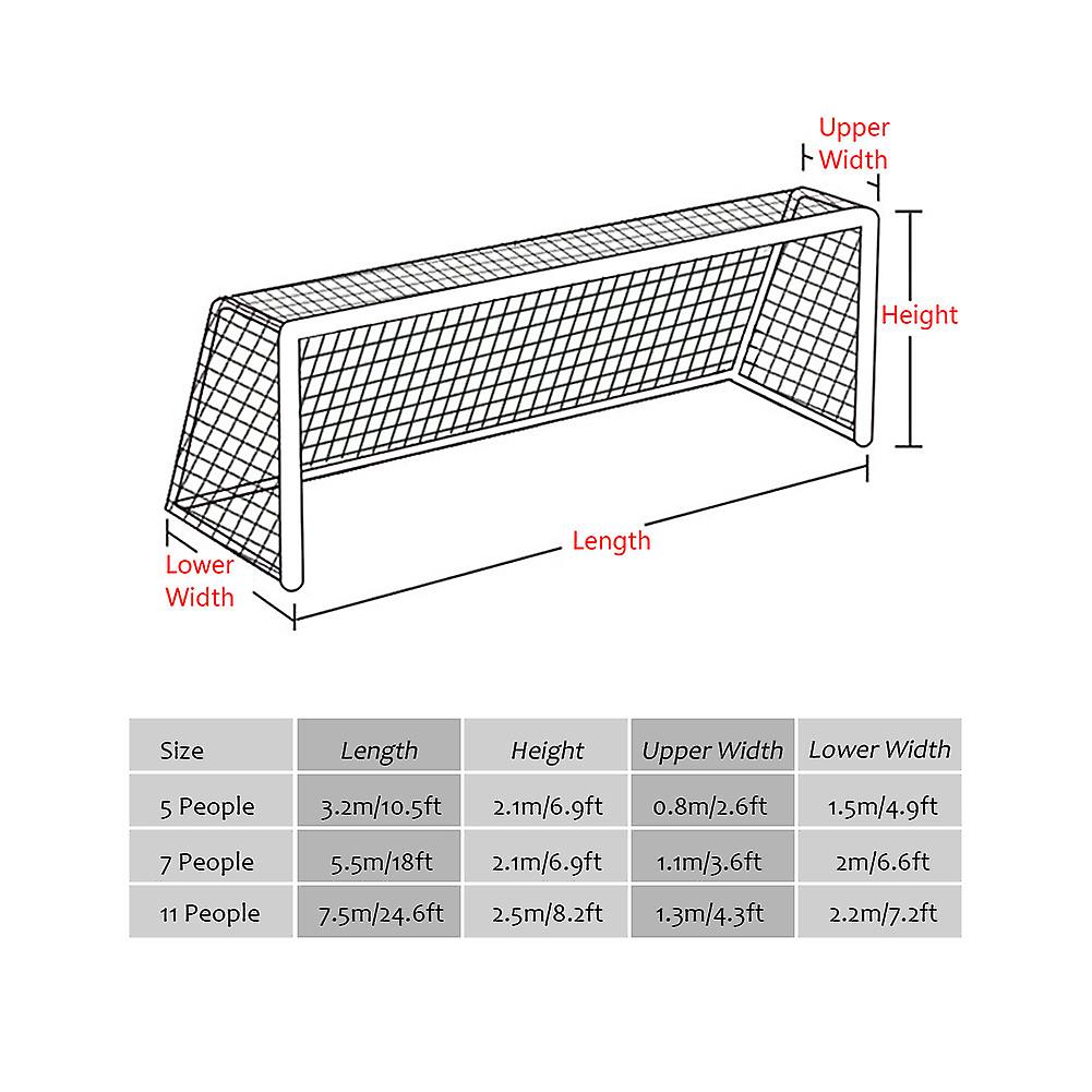 Soccer Training Net, Soccer Replacement Net Standard Size 10 x 7ft / 18 x 7ft / 24 x 8ft for Feild
