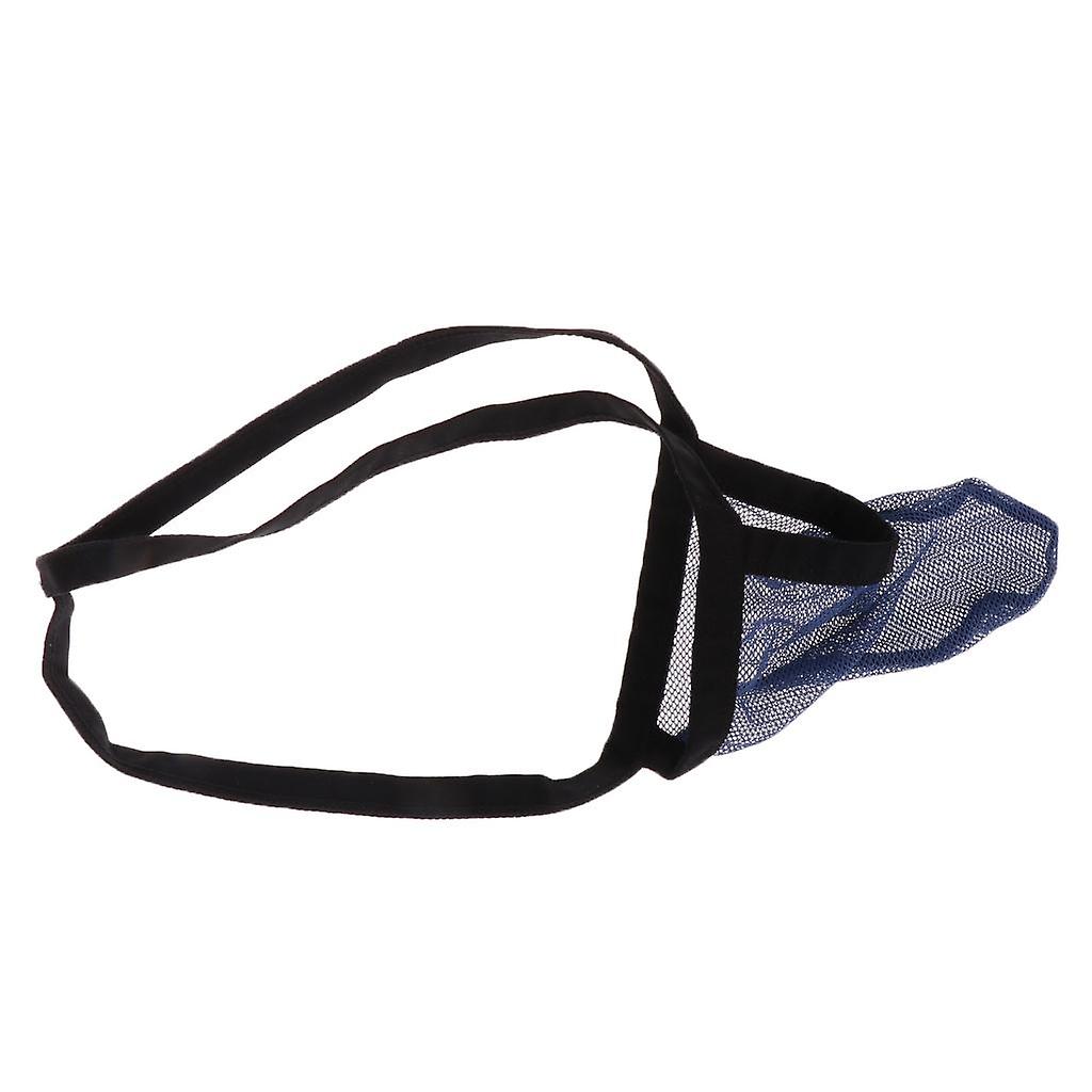 Männer Sexy Low Rise Mesh U Convex Pouch Strings Unterwäsche T-Pants Xl Schwarz