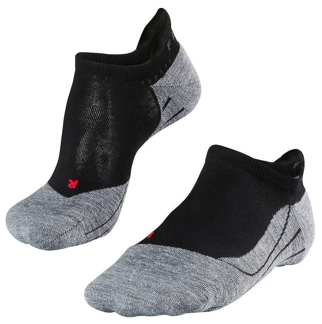Falke Running 4 Medium Invisible No Show Socks - Black Mix
