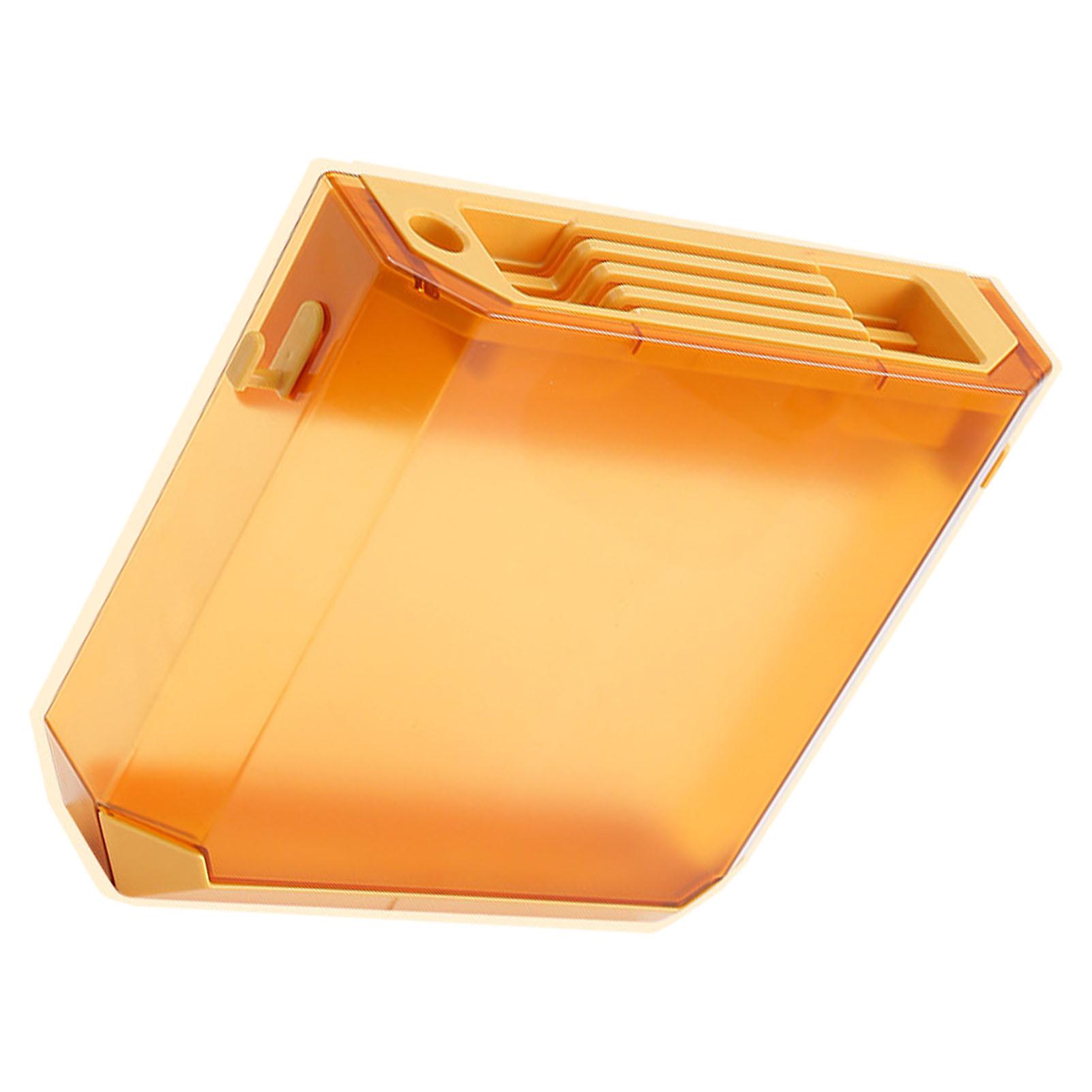 حامل سكين مثبت على الحائط رف تخزين صندوق تركيب بلاستيكي فائق النحافة للمطبخ الأصفر 