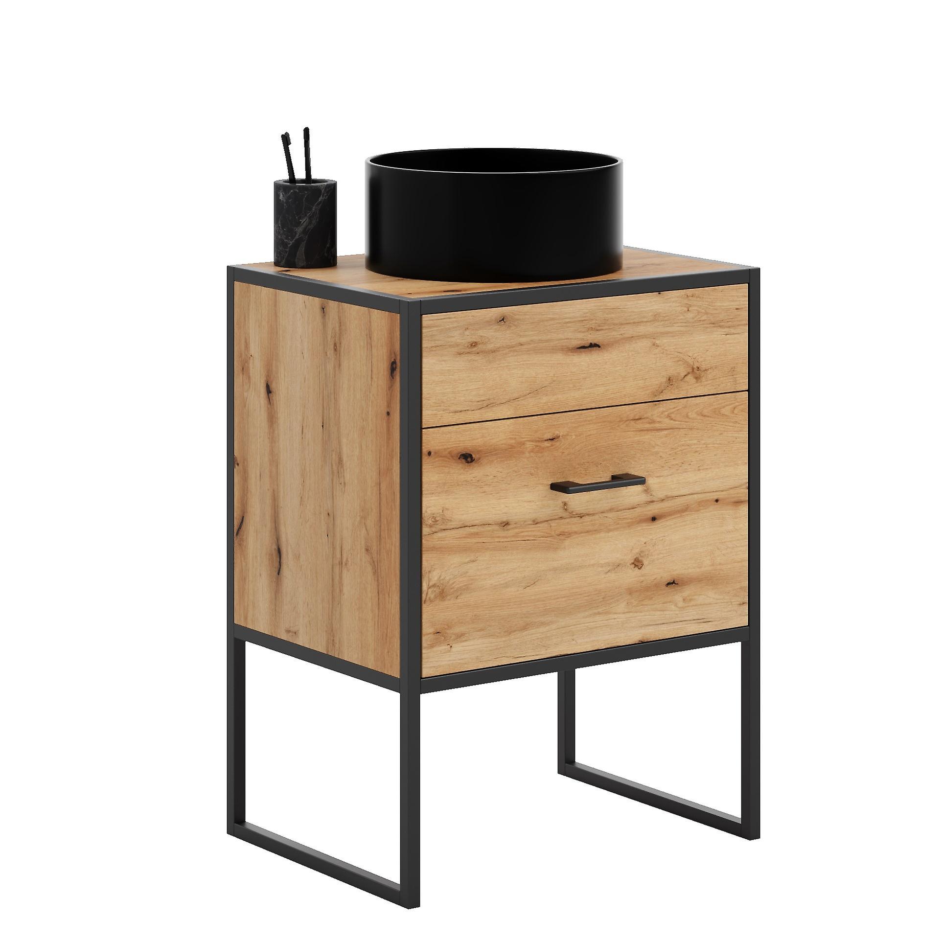 Badrumsmöbler trä - AURA - låg - [längd]x[bredd]x[höjd]cm