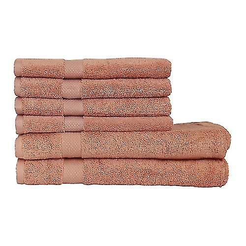 The Linen Yard Loft Combed Cotton Towel Bale Set (Pack of 6)