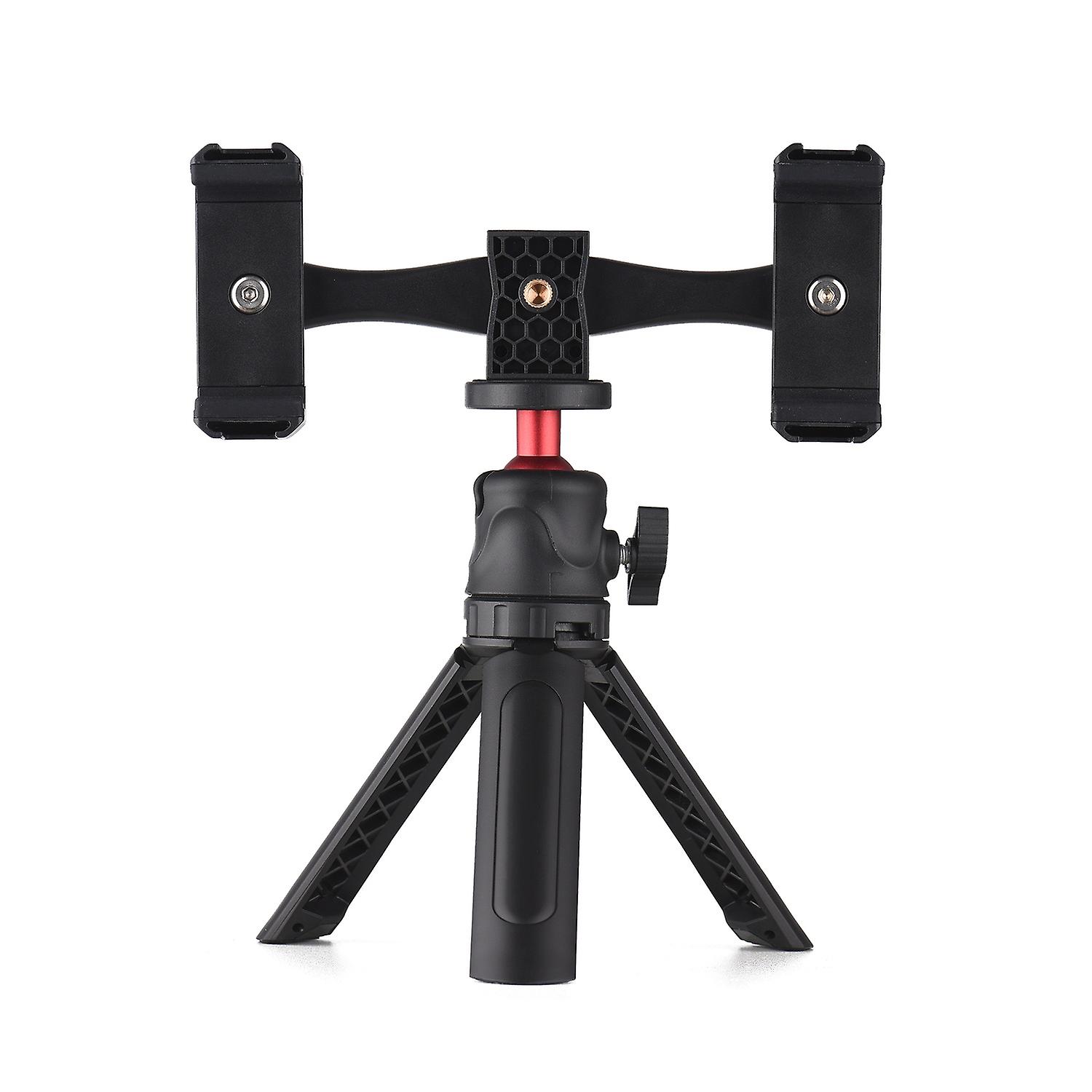 Andoer Multifunctional Smartphone Video Kit Including Universal Phone Tripod Mount with Dual Phone H