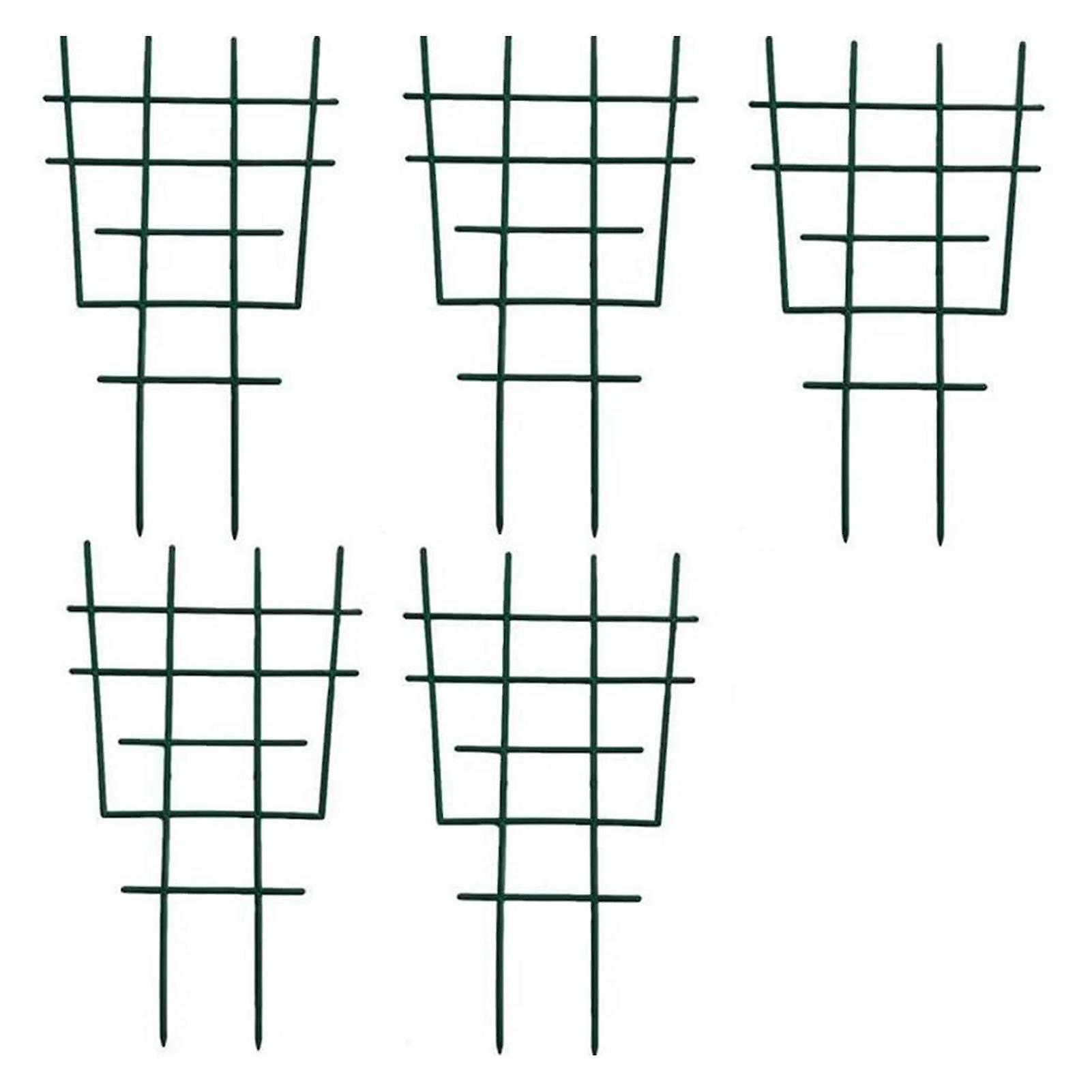 5 Pcs Rack Expandable Multi-layered Grid Plastic Green Plant Climbing Trellis for Morning Glory