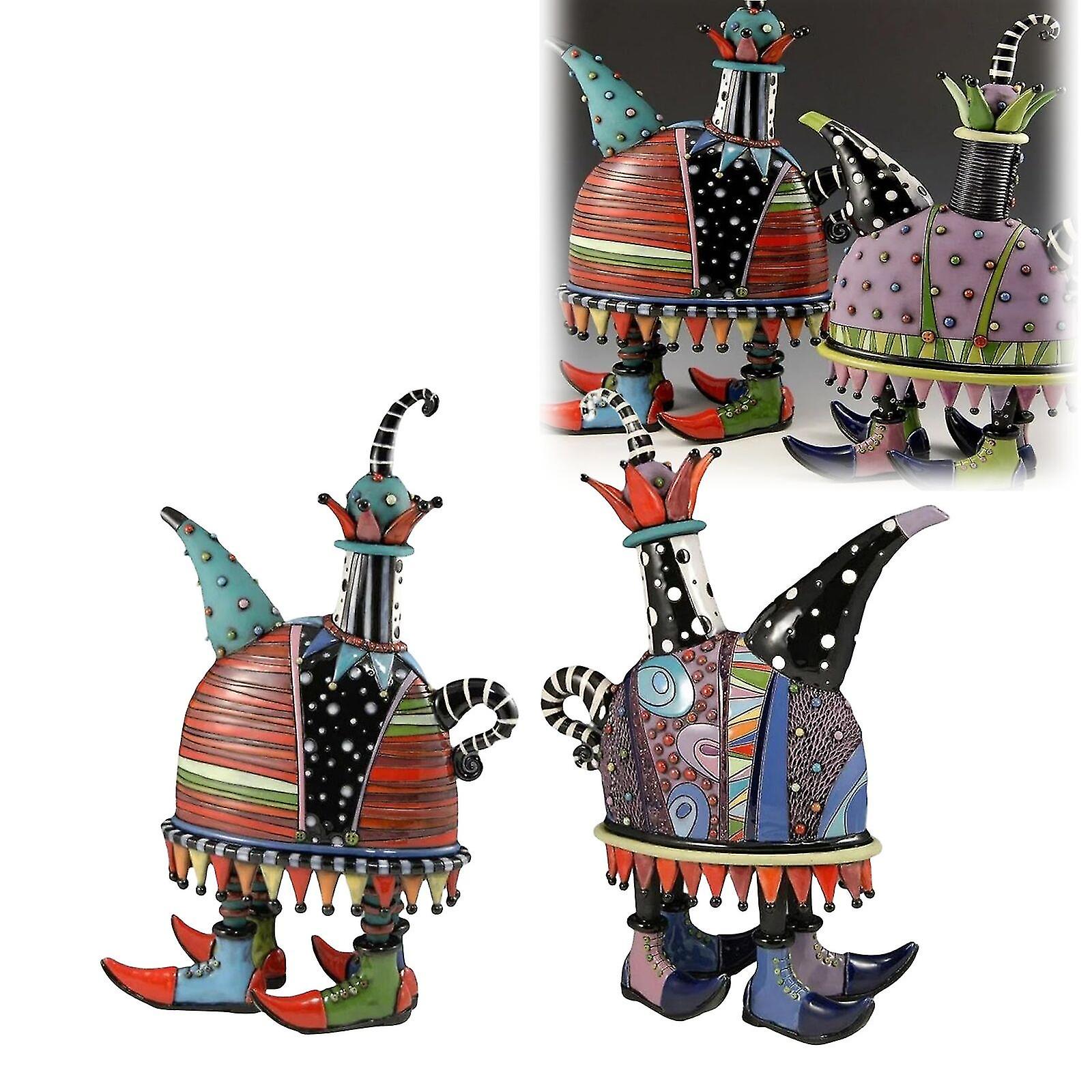 Colorful Creative Teapot Decoration Artwork,Whimsical Teapot,Unique Tea Pots