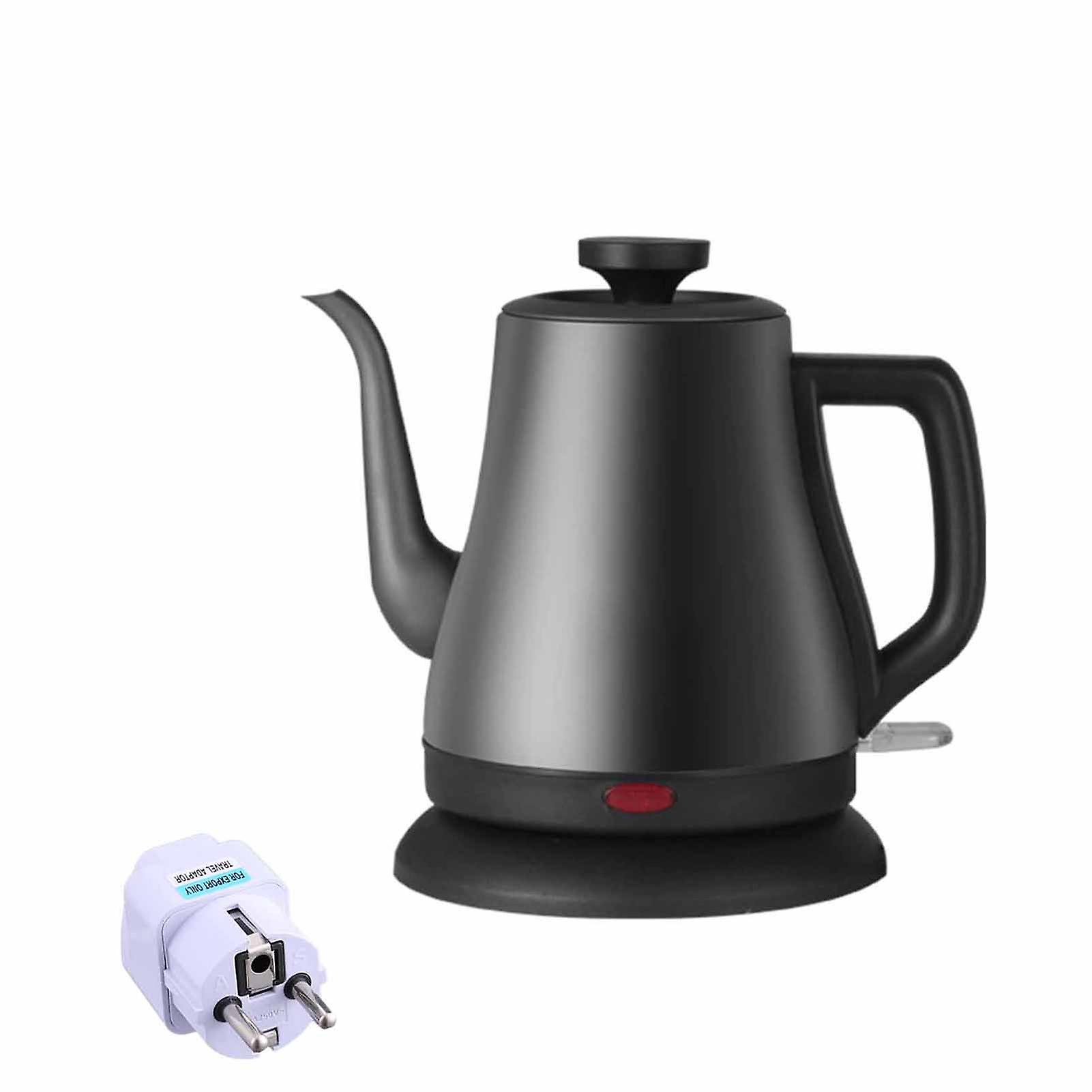 Long Spout Electric Kettle with Germany Plug Adapter Ergonomic Handle Tea Kettle for Kitchen