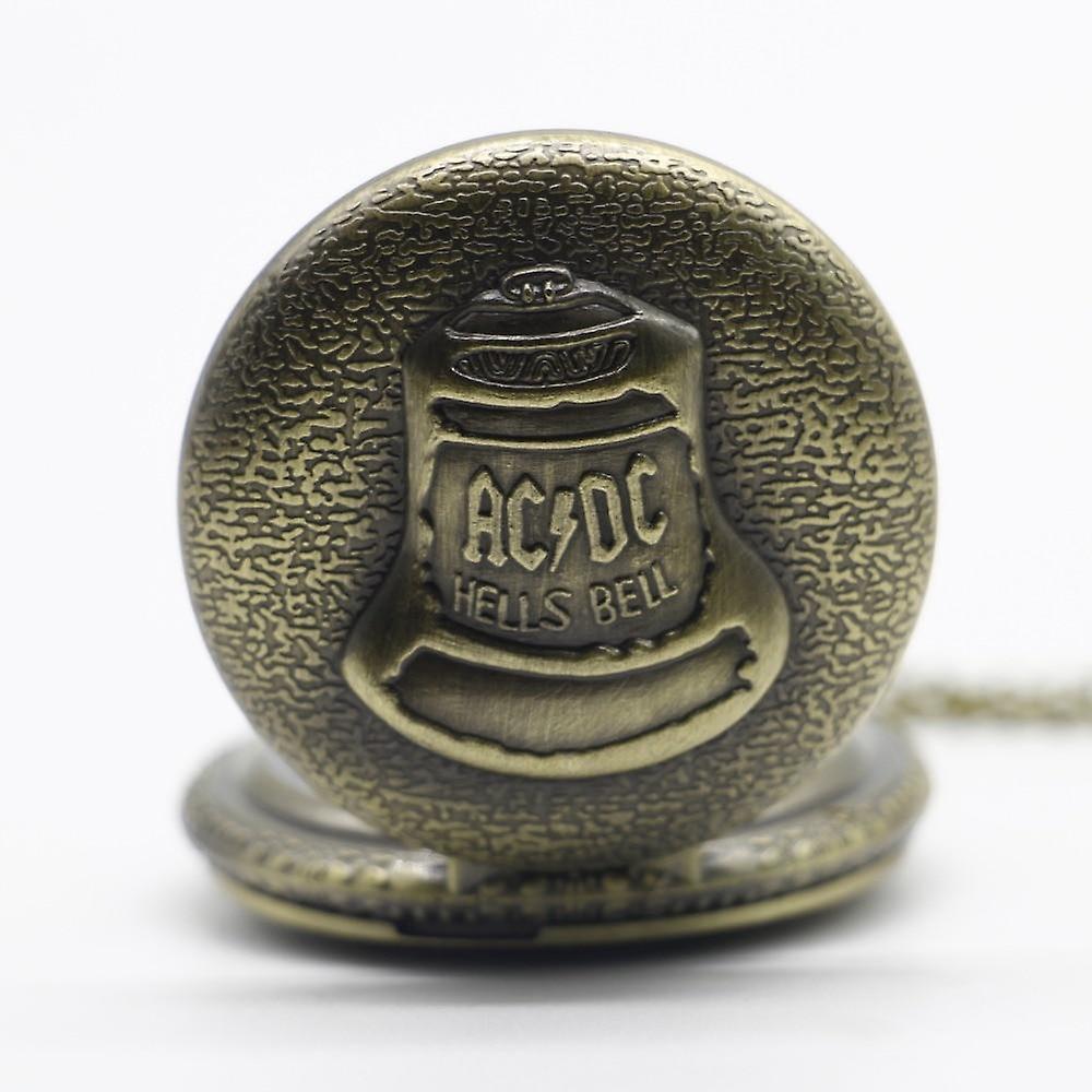 Vintage-Acdc Hells-bell Tema, Bronze Kvarts, Pocket Watch | Fruugo DK