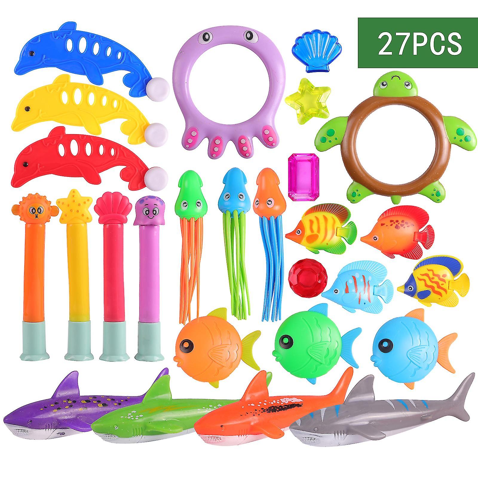 Pool Diving Toy Set For Kids Sinking Diving Toys For Underwater Pool Swimming Summer Fun