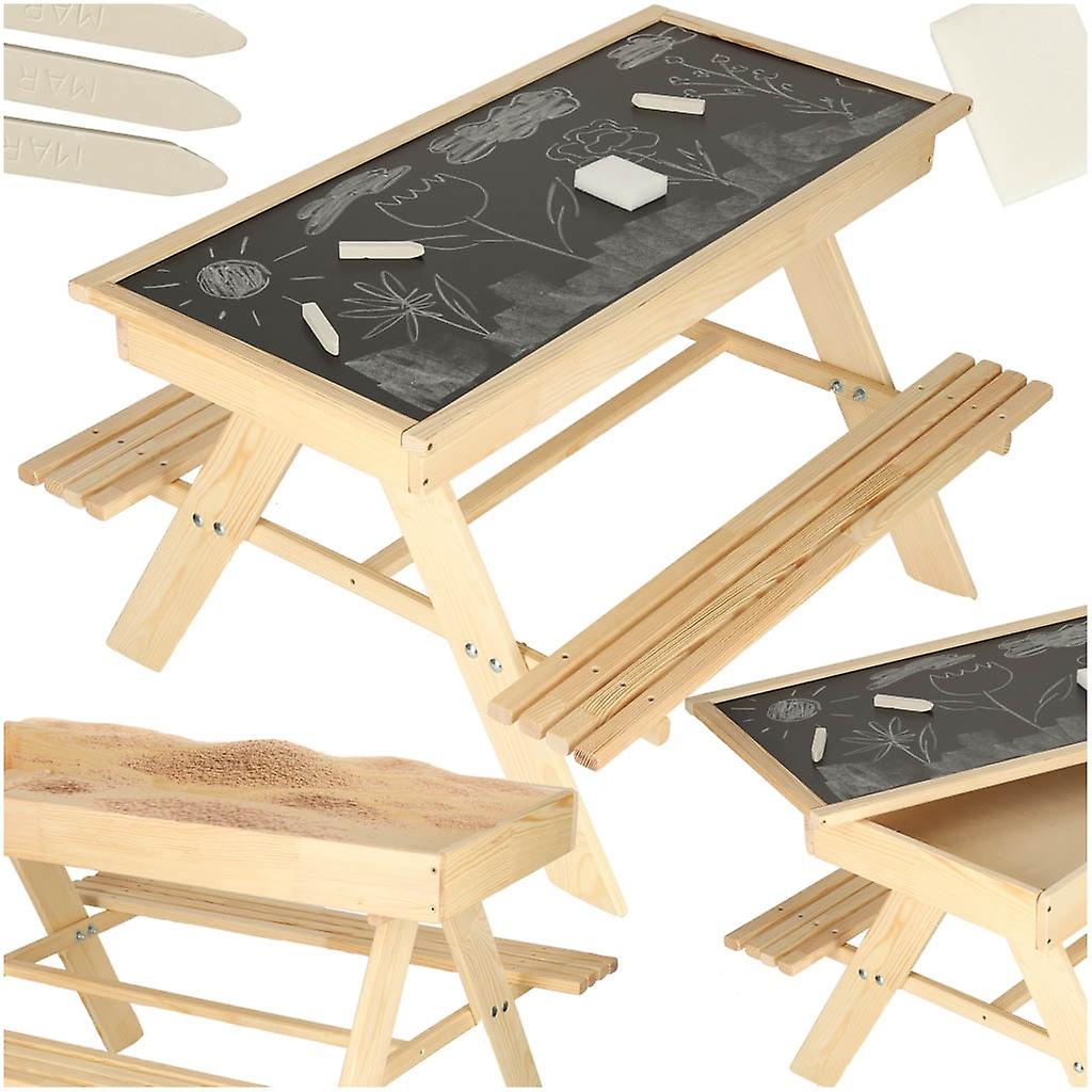 Garden set for children table+2 benches sandbox