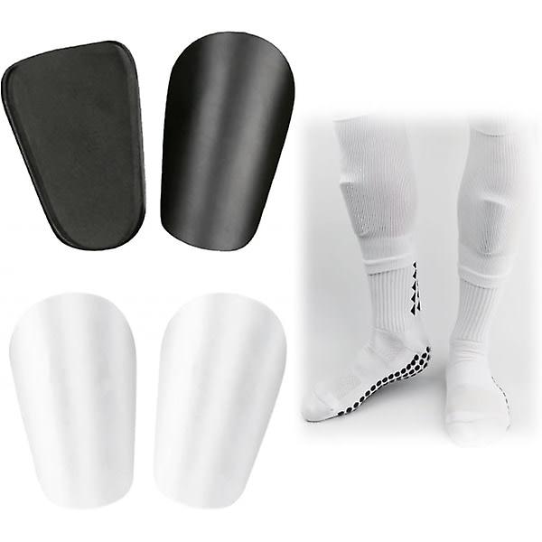 2 pairs of Pro Soccer Shin Guards - Unisex Anti-slip Soccer Shin Guards - Professional and Beginner Friendly - for Soccer and Running!