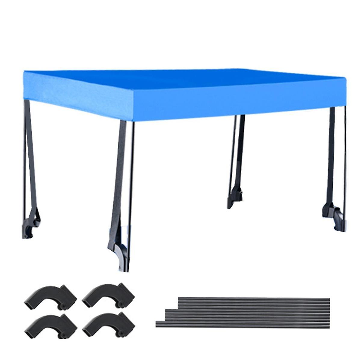 Removable Awning Canopy for Wagon Attachment Sun Shade Cover for 8 Inch Trolley Cart Tube PE Cloth Sun Shelters Blue