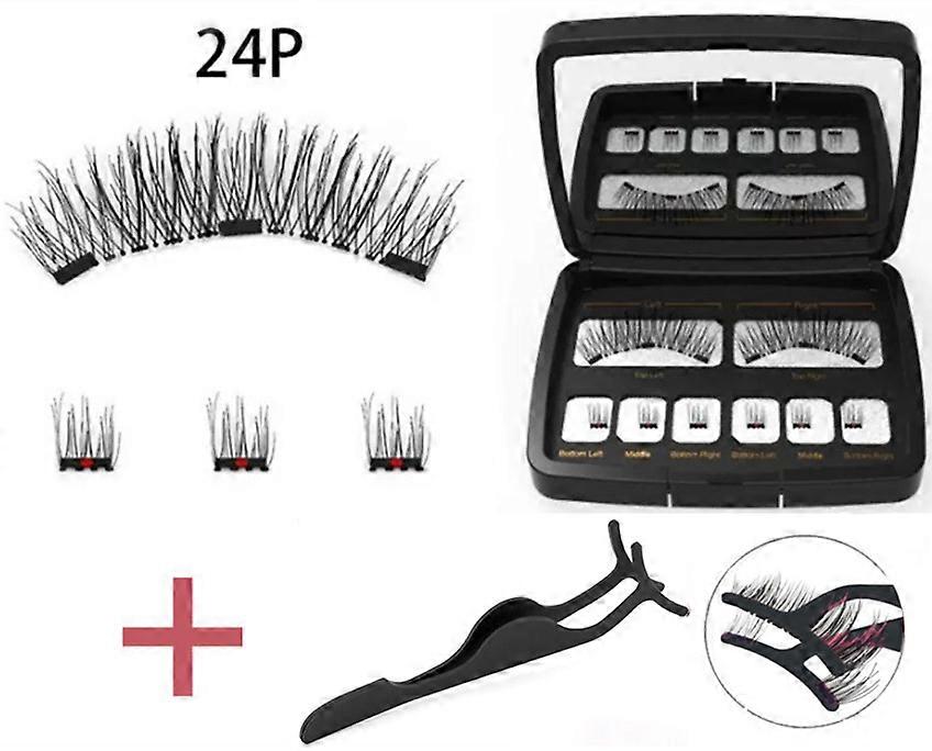 Magnetic False Eyelashes With Mirror Magnet Reusable 3d Magnetic False Eyelashes