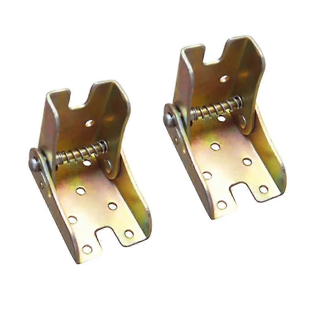 2pcs Foldable Support Bracket Self Lock Extension Table Bed Leg Feet Hinge