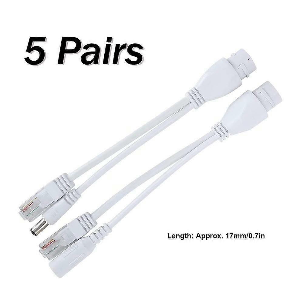 Adapter Cable PoE Splitter Kit 5 Pairs PoE Injector  DC12V POE Standard Network