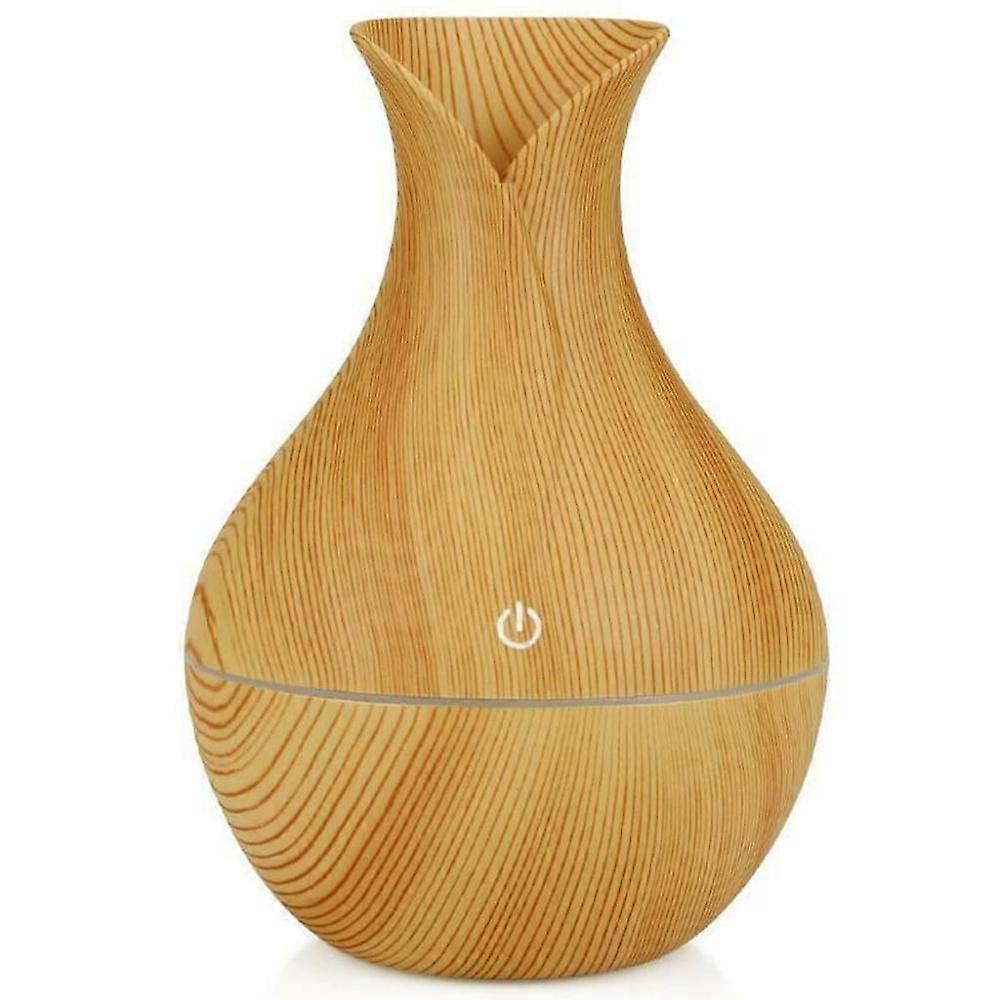Aroma Diffuser Likemylux 400ml Ultraschall l Diffusor LED mit 7 Licht Farben Duftzerstuber Duftlampe Humidifier Aromatherapie Luftbefeuchter Holzmaser