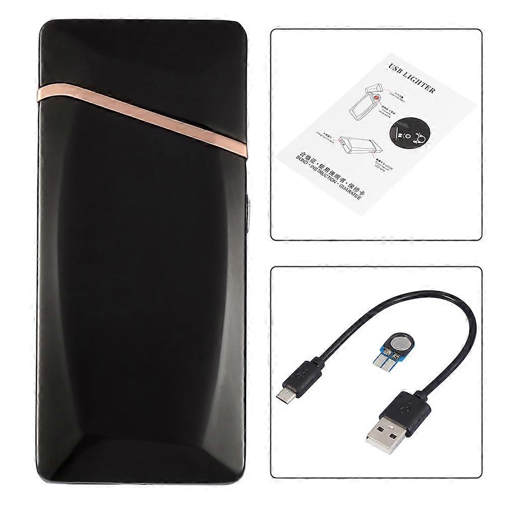 Electric Rechargeable Flameless Windproof Cigarette Lighter USB Charging