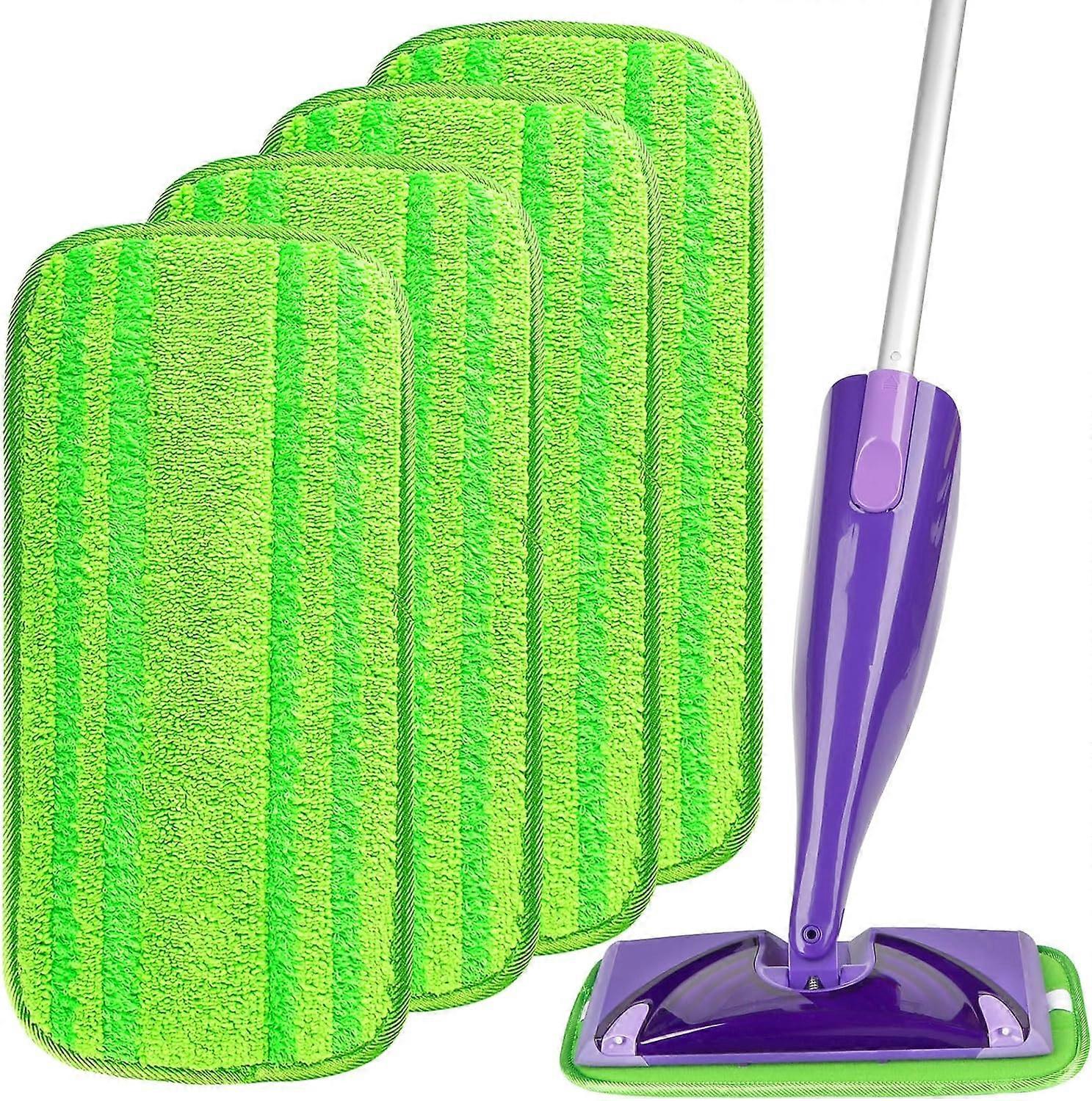 Microfibre Reusable Mop Refill Pads Compatible with ,Machine Washable Floor Mop Pad Refills, Mop Head Replacements for Multi Surfa SSWH