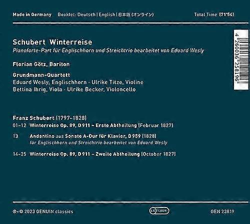 Franz Schubert : Schubert: Winterreise CD (2023)