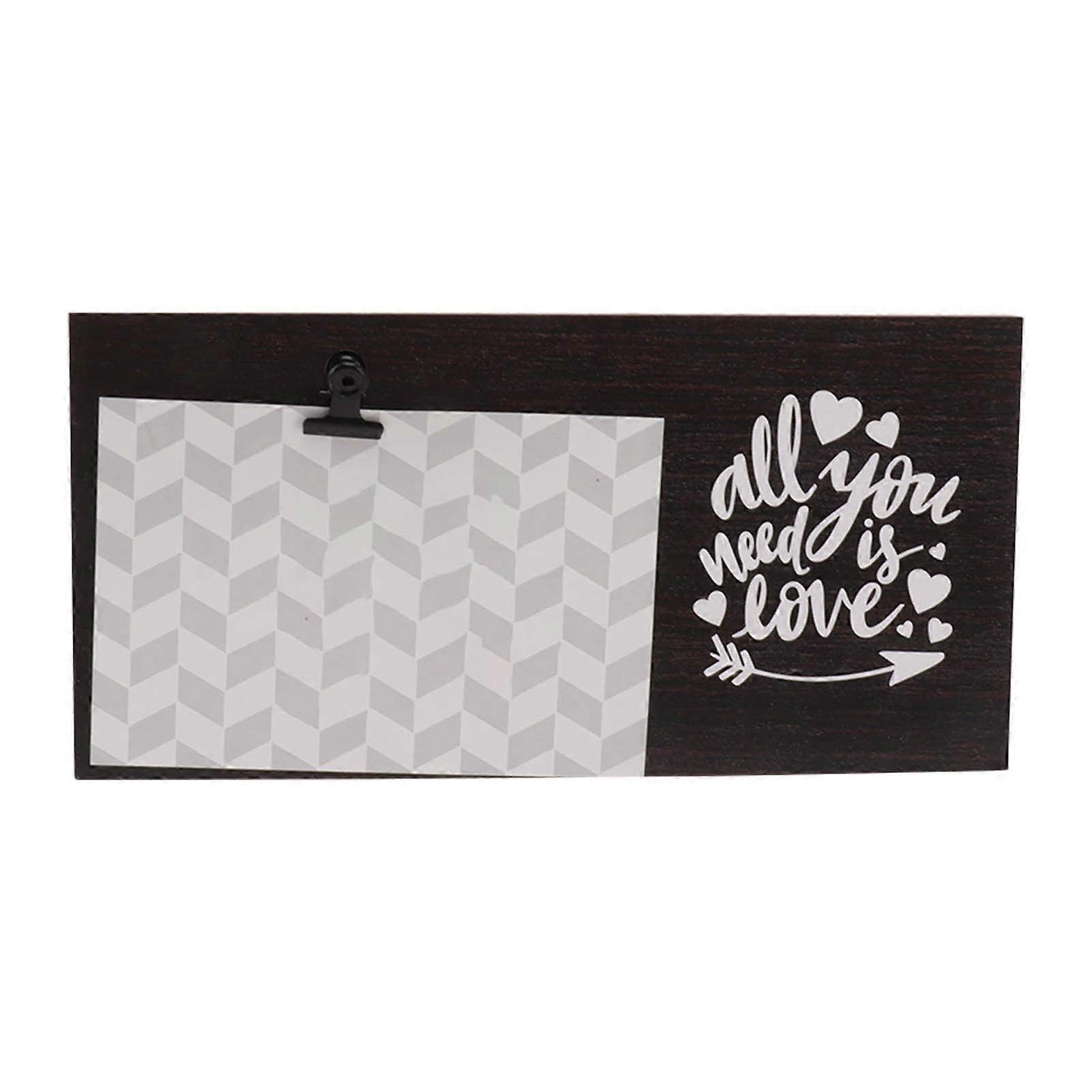 Wood Clip Picture Frames Innovative Decorative DIY Clip Photo Frames for Desktop Bedroom Office Study Type A