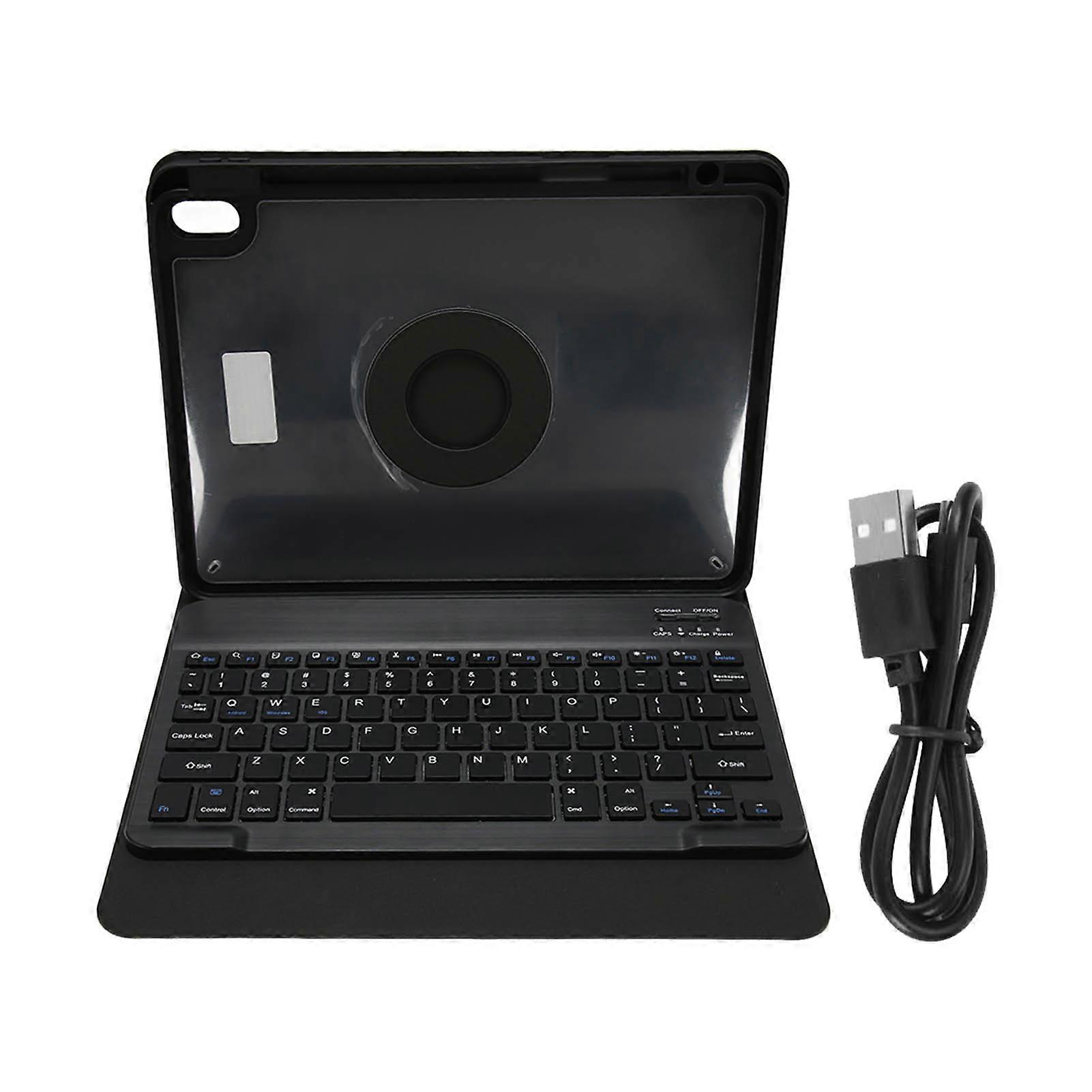 Tablet Keyboard Case Detachable Rotatable Keyboard Case Wireless Bluetooth Keyboard Case with Keyboard for Air4 Air5 10.9in Black