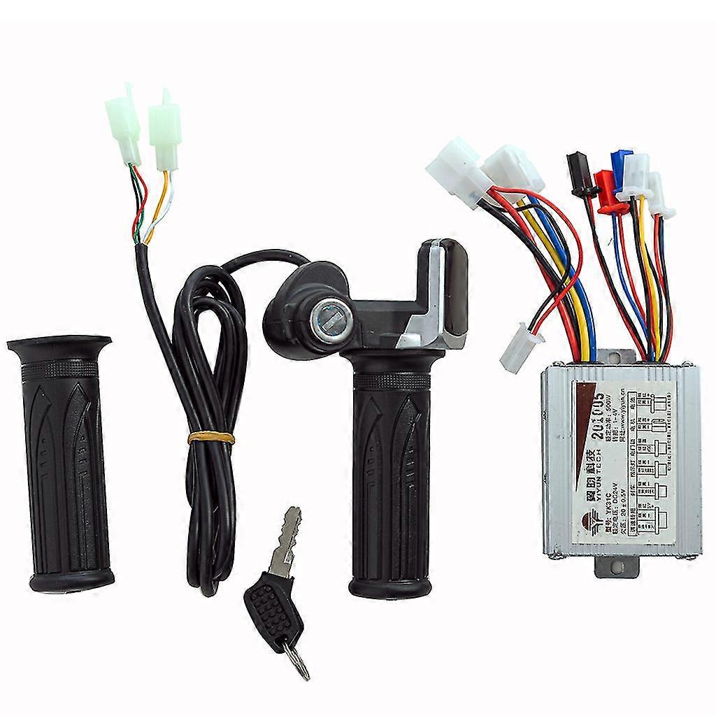 Scooter Motor Børstet Speed Controller Gass Twist Grip E-sykkel